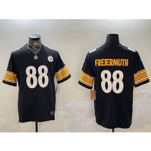 Nike Steelers 88 Pat Freiermuth Black Vapor Limited Men Jersey Nike Steelers 88 Pat Freiermuth Black Vapor Limited Men Jersey