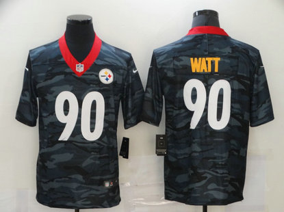 Nike Steelers 90 T.J. Watt Black Camo Limited Jersey Nike Steelers 90 T.J. Watt Black Camo Limited Jersey