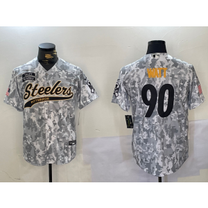 Nike Steelers 90 T.J. Watt Camo Vapor Baseball Limited Men Jersey Nike Steelers 90 T.J. Watt Camo Vapor Baseball Limited Men Jersey