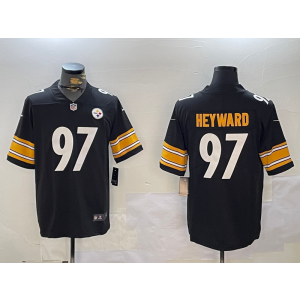 Nike Steelers 97 Cameron Heyward Black Vapor Limited Men Jersey Nike Steelers 97 Cameron Heyward Black Vapor Limited Men Jersey