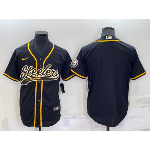 Nike Steelers Blank Black Vapor Baseball Limited Men Jersey Nike Steelers Blank Black Vapor Baseball Limited Men Jersey