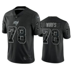 Nike Tampa Bay Buccaneers 78 Tristan Wirfs Black Reflective Vapor Limited Men Jersey
