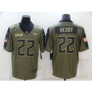 Nike Tennessee Titans 22 Derrick Henry 2021 Olive Salute To Service Limited Men Jersey Nike Tennessee Titans 22 Derrick Henry 2021 Olive Salute To Service Limited Men Jersey