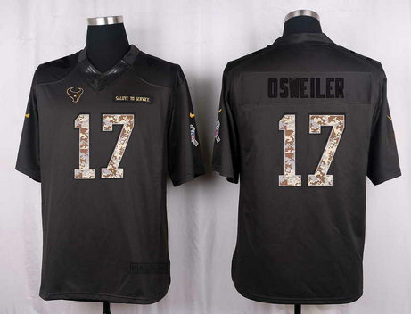Nike Texans 17 Brock Osweiler Anthracite Salute To Service Limited Jersey Nike Texans 17 Brock Osweiler Anthracite Salute To Service Limited Jersey