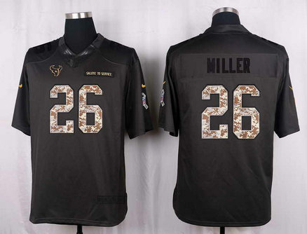 Nike Texans 26 Lamar Miller Anthracite Salute To Service Limited Jersey Nike Texans 26 Lamar Miller Anthracite Salute To Service Limited Jersey
