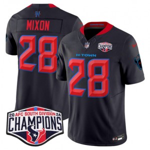 Nike Texans 28 Joe Mixon Navy Red 2024 AFC South Division Champions F.U.S.E. Vapor Limited Men Jersey Nike Texans 28 Joe Mixon Navy Red 2024 AFC South Division Champions F.U.S.E. Vapor Limited Men Jersey