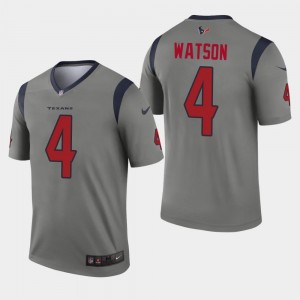 Nike Texans 4 Deshaun Watson Grey Inverted Legend Men Jersey Nike Texans 4 Deshaun Watson Grey Inverted Legend Men Jersey