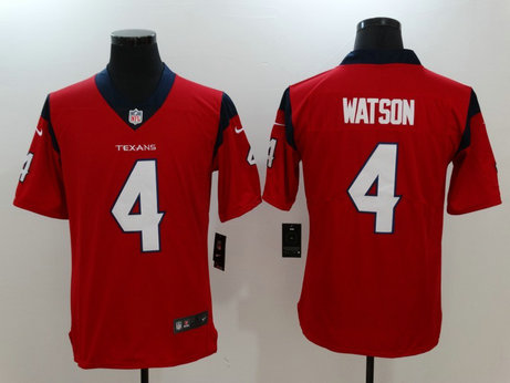 Nike Texans 4 Deshaun Watson Red Vapor Untouchable Player Limited Jersey Nike Texans 4 Deshaun Watson Red Vapor Untouchable Player Limited Jersey