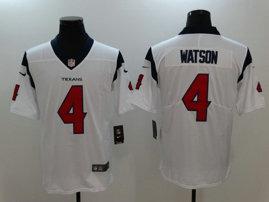 Nike Texans 4 Deshaun Watson White Vapor Untouchable Player Limited Jersey Nike Texans 4 Deshaun Watson White Vapor Untouchable Player Limited Jersey