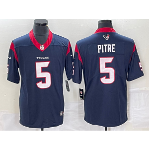 Nike Texans 5 Jalen Pitre Blue Vapor Untouchable Limited Men Jersey Nike Texans 5 Jalen Pitre Blue Vapor Untouchable Limited Men Jersey