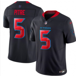 Nike Texans 5 Pitre Black F.U.S.E. Vapor Limited Men Jersey Nike Texans 5 Pitre Black F.U.S.E. Vapor Limited Men Jersey