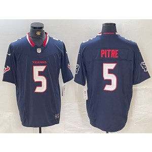 Nike Texans 5 Pitre Navy White F.U.S.E. Vapor Limited Men Jersey Nike Texans 5 Pitre Navy White F.U.S.E. Vapor Limited Men Jersey