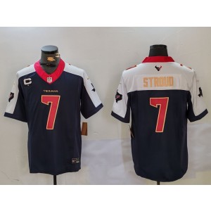Nike Texans 7 C.J. Stroud Blue Thanksgiving Day F.U.S.E. Vapor Limited Men Jersey Nike Texans 7 C.J. Stroud Blue Thanksgiving Day F.U.S.E. Vapor Limited Men Jersey