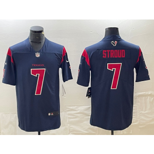 Nike Texans 7 C.J. Stroud Blue Vapor Untouchable Limited Men Jersey Nike Texans 7 C.J. Stroud Blue Vapor Untouchable Limited Men Jersey
