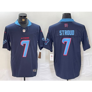 Nike Texans 7 C.J. Stroud Navy F.U.S.E. Vapor Limited Men Jersey Nike Texans 7 C.J. Stroud Navy F.U.S.E. Vapor Limited Men Jersey
