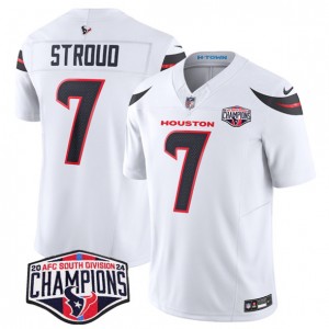 Nike Texans 7 C.J. Stroud White 2024 AFC South Division Champions F.U.S.E. Vapor Limited Men Jersey Nike Texans 7 C.J. Stroud White 2024 AFC South Division Champions F.U.S.E. Vapor Limited Men Jersey