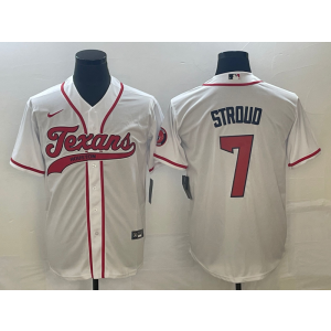 Nike Texans 7 CJ Stroud White Baseball Vapor Limited Men Jersey Nike Texans 7 CJ Stroud White Baseball Vapor Limited Men Jersey