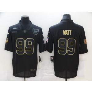 Nike Texans 99 J.J. Watt 2020 Black Salute To Service Limited Men Jersey