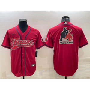 Nike Texans Blank Red Team Big Logo With Patch Vapor Baseball Limited Men Jersey Nike Texans Blank Red Team Big Logo With Patch Vapor Baseball Limited Men Jersey