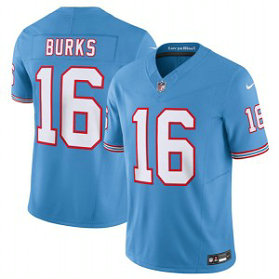 Nike Titans 16 Treylon Burks Light Blue 2023 F.U.S.E. Vapor Limited Throwback Men Jersey Nike Titans 16 Treylon Burks Light Blue 2023 F.U.S.E. Vapor Limited Throwback Men Jersey