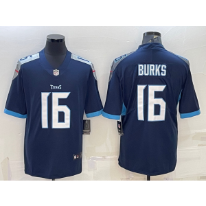 Nike Titans 16 Treylon Burks Navy 2022 NFL Draft Vapor Untouchable Limited Men Jersey Nike Titans 16 Treylon Burks Navy 2022 NFL Draft Vapor Untouchable Limited Men Jersey
