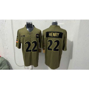 Nike Titans 22 Derrick Henry Olive 2025 Salute to Service F.U.S.E. Vapor Limited Men Jersey Nike Titans 22 Derrick Henry Olive 2025 Salute to Service F.U.S.E. Vapor Limited Men Jersey