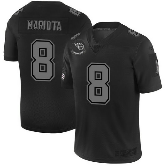 Nike Titans 8 Marcus Mariota 2019 Black Salute To Service Fashion Limited Jersey Nike Titans 8 Marcus Mariota 2019 Black Salute To Service Fashion Limited Jersey