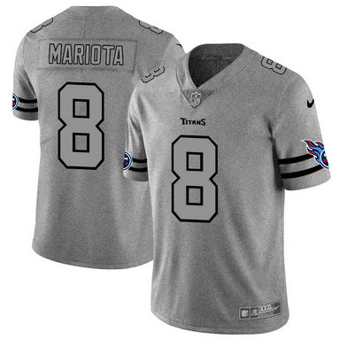 Nike Titans 8 Marcus Mariota 2019 Gray Gridiron Gray Vapor Untouchable Limited Jersey Nike Titans 8 Marcus Mariota 2019 Gray Gridiron Gray Vapor Untouchable Limited Jersey