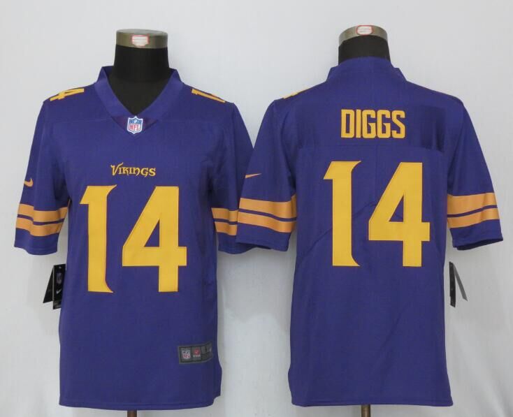 Nike Vikings 14 Stefon Diggs Purple Color Rush Limited Jersey Nike Vikings 14 Stefon Diggs Purple Color Rush Limited Jersey