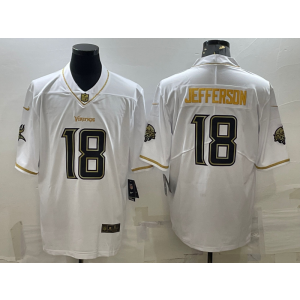 Nike Vikings 18 Jefferson White Gold Vapor Limited Men Jersey Nike Vikings 18 Jefferson White Gold Vapor Limited Men Jersey
