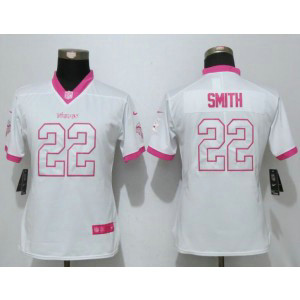 Nike Vikings 22 Harrison Smith White Pink Women Game Jersey Nike Vikings 22 Harrison Smith White Pink Women Game Jersey