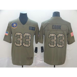 Nike Vikings 33 Dalvin Cook 2019 Olive Camo Salute To Service Limited Men Jersey Nike Vikings 33 Dalvin Cook 2019 Olive Camo Salute To Service Limited Men Jersey