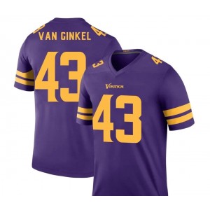 Nike Vikings 43 Andrew Van Ginkel Purple Color Rush Limited Men Jersey Nike Vikings 43 Andrew Van Ginkel Purple Color Rush Limited Men Jersey