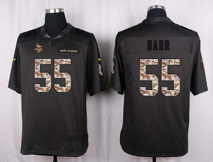 Nike Vikings 55 Anthony Barr Anthracite Salute To Service Limited Jersey Nike Vikings 55 Anthony Barr Anthracite Salute To Service Limited Jersey