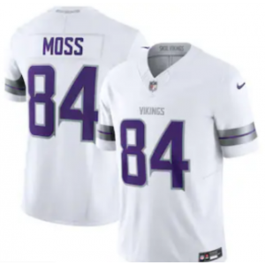 Nike Vikings 84 Moss White 2024 F.U.S.E. Vapor Limited Men Jersey Nike Vikings 84 Moss White 2024 F.U.S.E. Vapor Limited Men Jersey