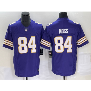 Nike Vikings 84 Randy Moss Purple 2023 F.U.S.E Vapor Limited Men Jersey Nike Vikings 84 Randy Moss Purple 2023 F.U.S.E Vapor Limited Men Jersey