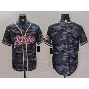 Nike Vikings Blank Black Camo Vapor Baseball Limited Men Jersey Nike Vikings Blank Black Camo Vapor Baseball Limited Men Jersey