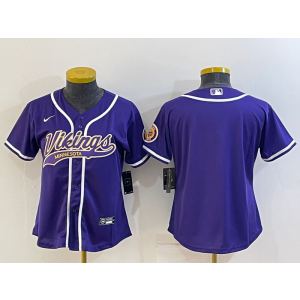 Nike Vikings Blank Purple Vapor Baseball Limited Women Jersey Nike Vikings Blank Purple Vapor Baseball Limited Women Jersey