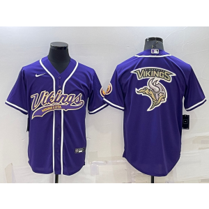 Nike Vikings Blank Purple Vapor Baseball Logo Limited Men Jersey Nike Vikings Blank Purple Vapor Baseball Logo Limited Men Jersey