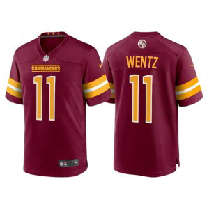 Nike Washington Commanders 11 Carson Wentz 2022 Burgundy Vapor Limited Men Jersey