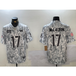 Nike Washington Commanders 17 Terry McLaurin Arctic Camo 2024 F.U.S.E. Salute to Service Limited Men Jersey