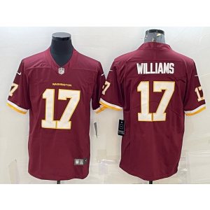 Nike Washington Commanders 17 Williams Red Vapor Untouchable Limited Men Jersey