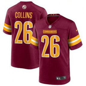 Nike Washington Commanders 26 Landon Collins 2022 Burgundy Game Men Jersey
