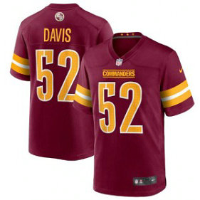 Nike Washington Commanders 52 Jamin Davis 2022 Burgundy Game Men Jersey