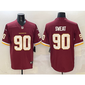 Nike Washington Commanders 90 Sweat Red Vapor Untouchable Limited Men Jersey