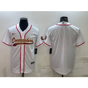 Nike Washington Commanders Blank White Vapor Baseball Limited Men Jersey