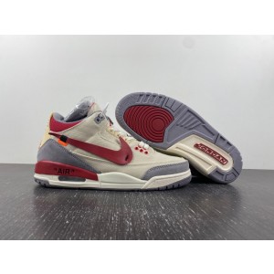 OFF WHITHE X Nike Air Jordan 3 Cream Shoes