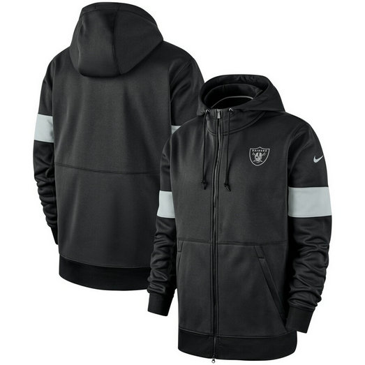 Oakland Raiders Nike Sideline Performance Full Zip Hoodie Black Oakland Raiders Nike Sideline Performance Full Zip Hoodie Black