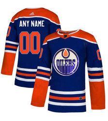 Oilers Blue Men's Customized Glittery Edition Adidas Jersey Oilers Blue Men's Customized Glittery Edition Adidas Jersey