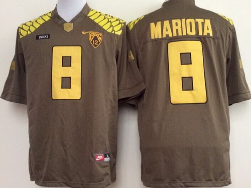 Oregon Duck #8 Marcus Mariota 2013 Brown Limited Jersey Oregon Duck #8 Marcus Mariota 2013 Brown Limited Jersey